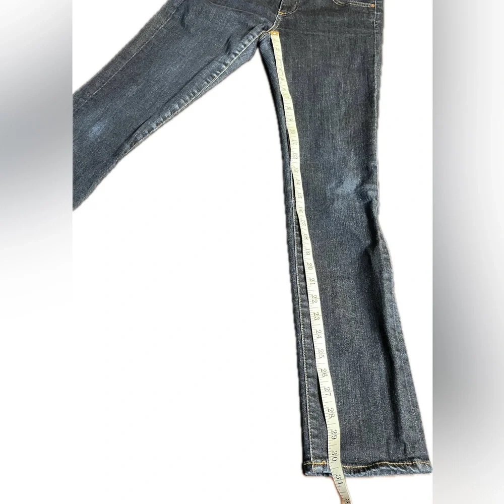Adriano Goldschmied woman’s blue jeans pants slim straight The Stevie 28R